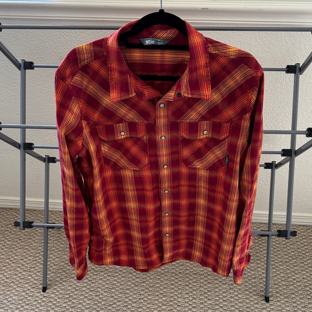 M’s Stio Hayden western button-up shirt, midweight, size L